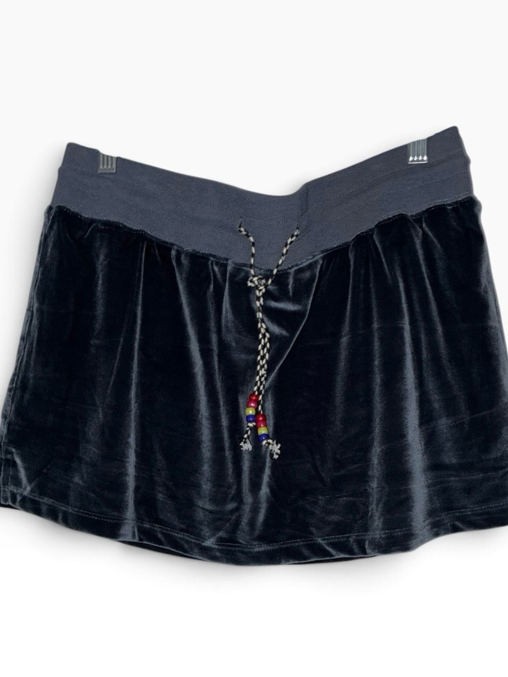 Natural Life velour Navy mini skirt Sz L